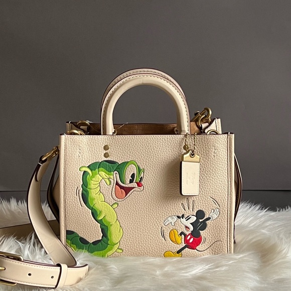 💰SOLD - CH461 - Disney X Coach Rogue 25 with Mickey Mouse and Caterpillar - Picture 3 of 16
